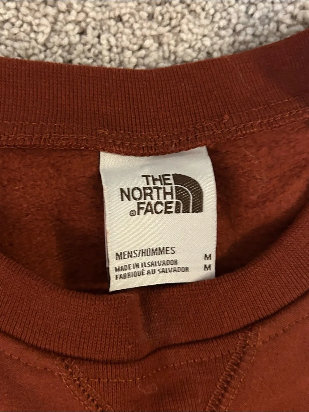 North face crew neck sweatshirt